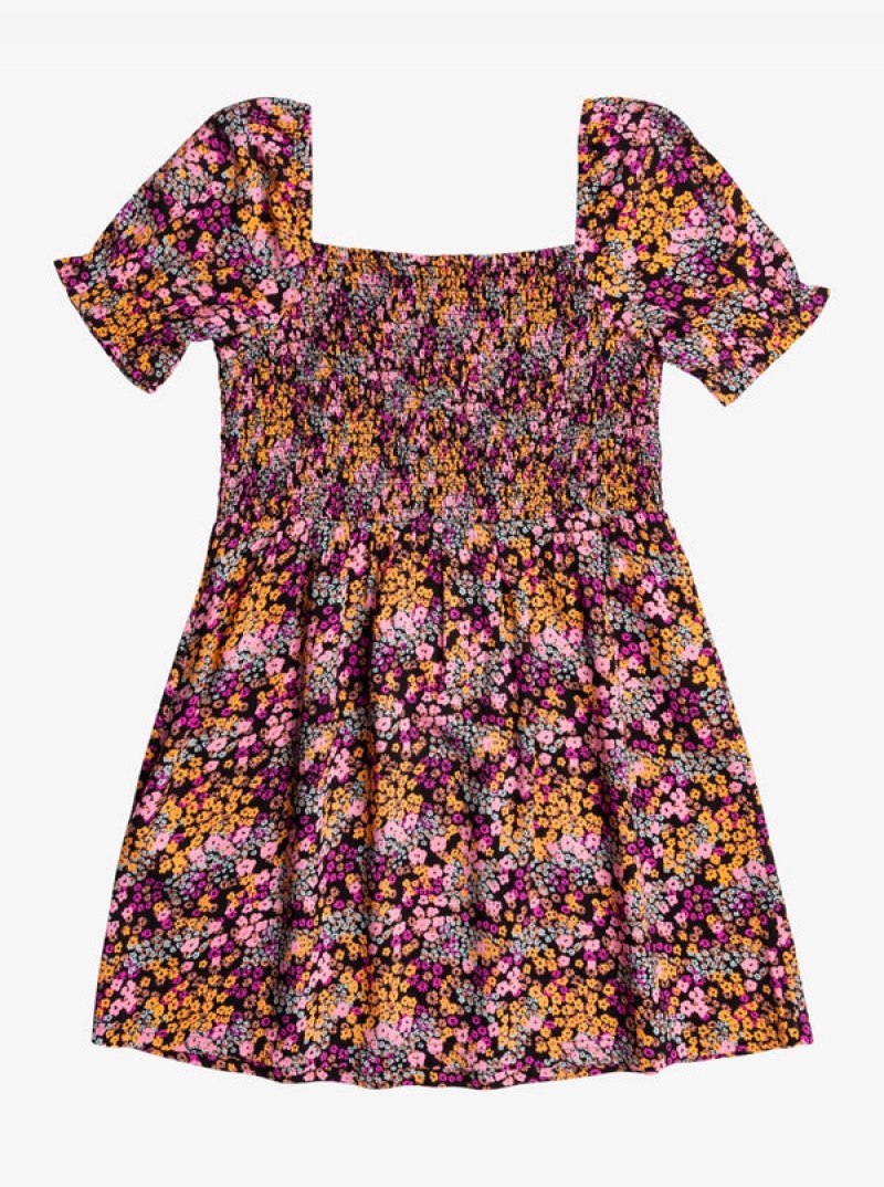 Girls' Roxy Free The Animal Short Sleeve Dress | 27405-OVWD