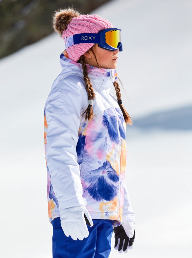 Girls' Roxy Greywood Technical Snowboard Jackets | 84372-KHBI