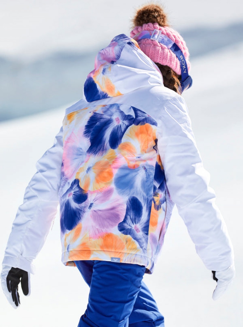 Girls' Roxy Greywood Technical Snowboard Jackets | 84372-KHBI