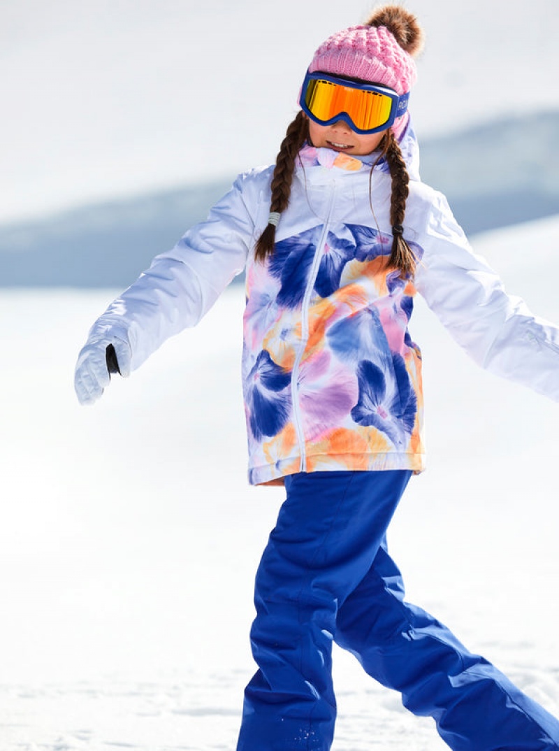 Girls' Roxy Greywood Technical Snowboard Jackets | 84372-KHBI