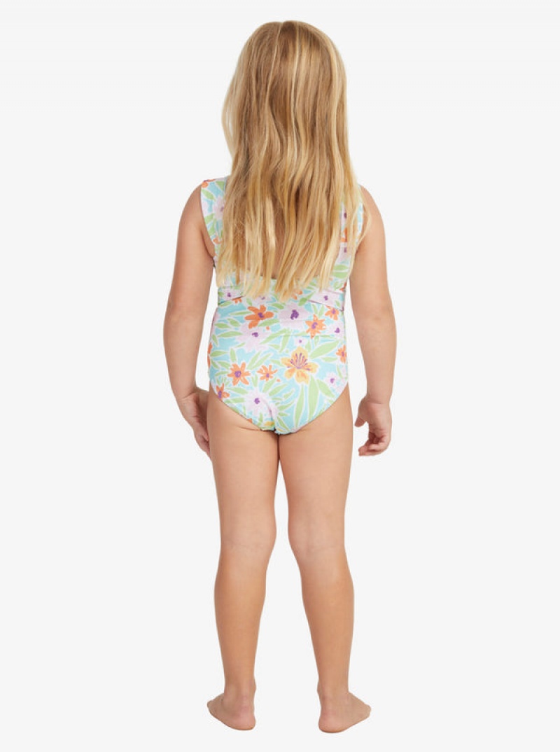 Girls' Roxy Hawaiian Spirit One-Piece Swimwear | 20531-DWMC