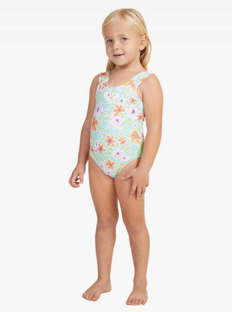 Girls' Roxy Hawaiian Spirit One-Piece Swimwear | 20531-DWMC