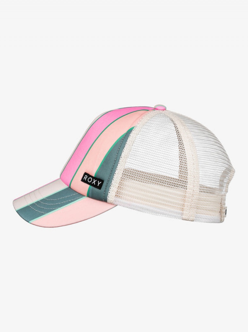 Girls' Roxy Honey Coconut Trucker Hats | 98051-CURG