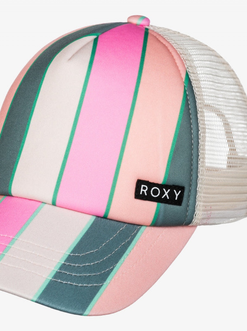 Girls' Roxy Honey Coconut Trucker Hats | 98051-CURG