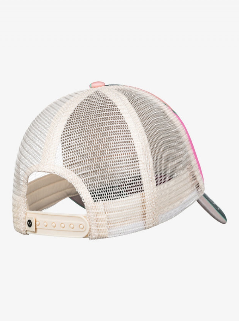 Girls' Roxy Honey Coconut Trucker Hats | 98051-CURG