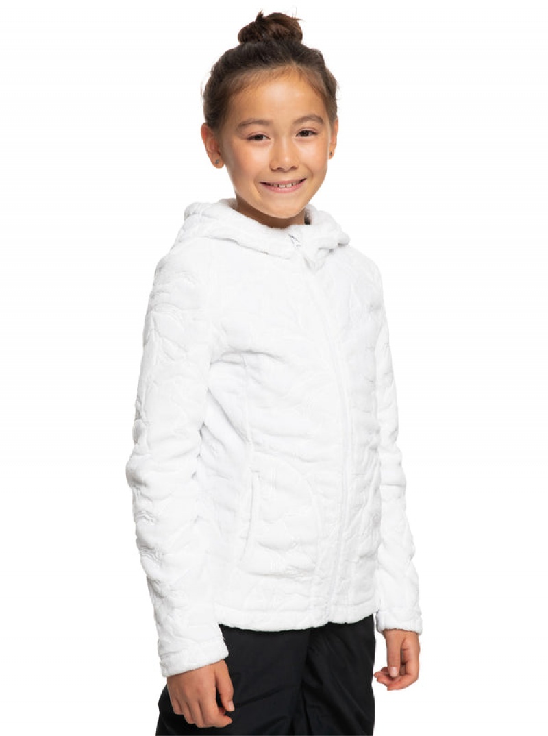 Girls' Roxy Igloo Technical Hooded Fleece Snowboard Jackets | 62014-HKRN