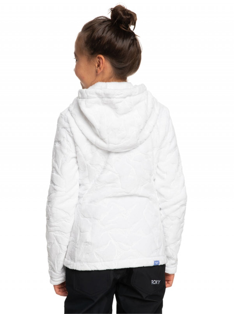 Girls' Roxy Igloo Technical Hooded Fleece Snowboard Jackets | 62014-HKRN