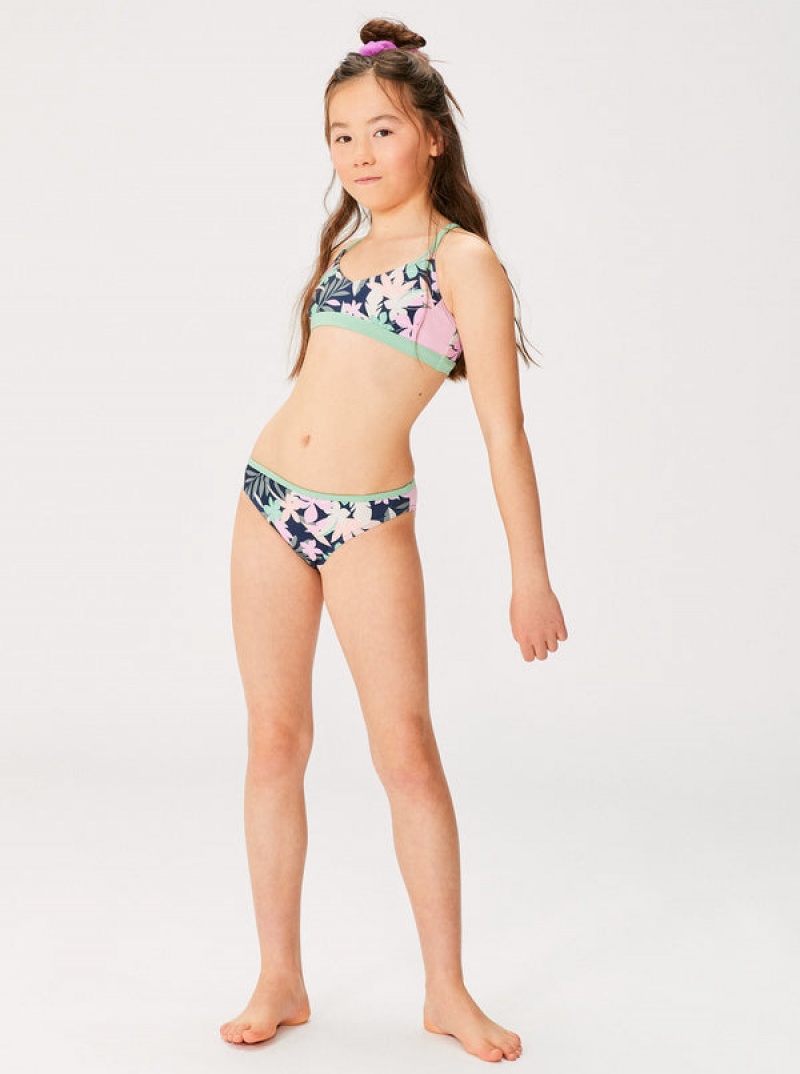 Girls' Roxy Ilacabo Active Athletic Set Swimwear | 96804-XINQ