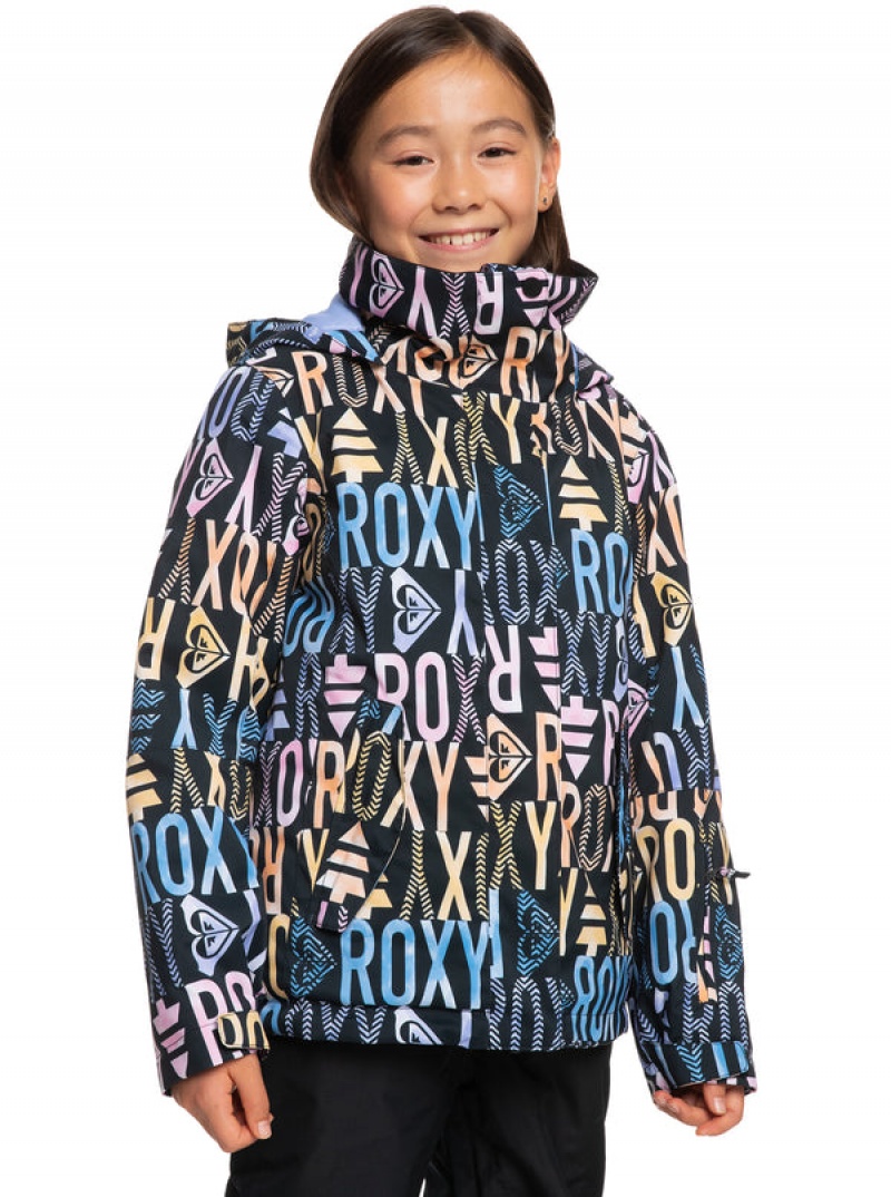 Girls' Roxy Jetty Technical Snowboard Jackets | 21945-FOUQ