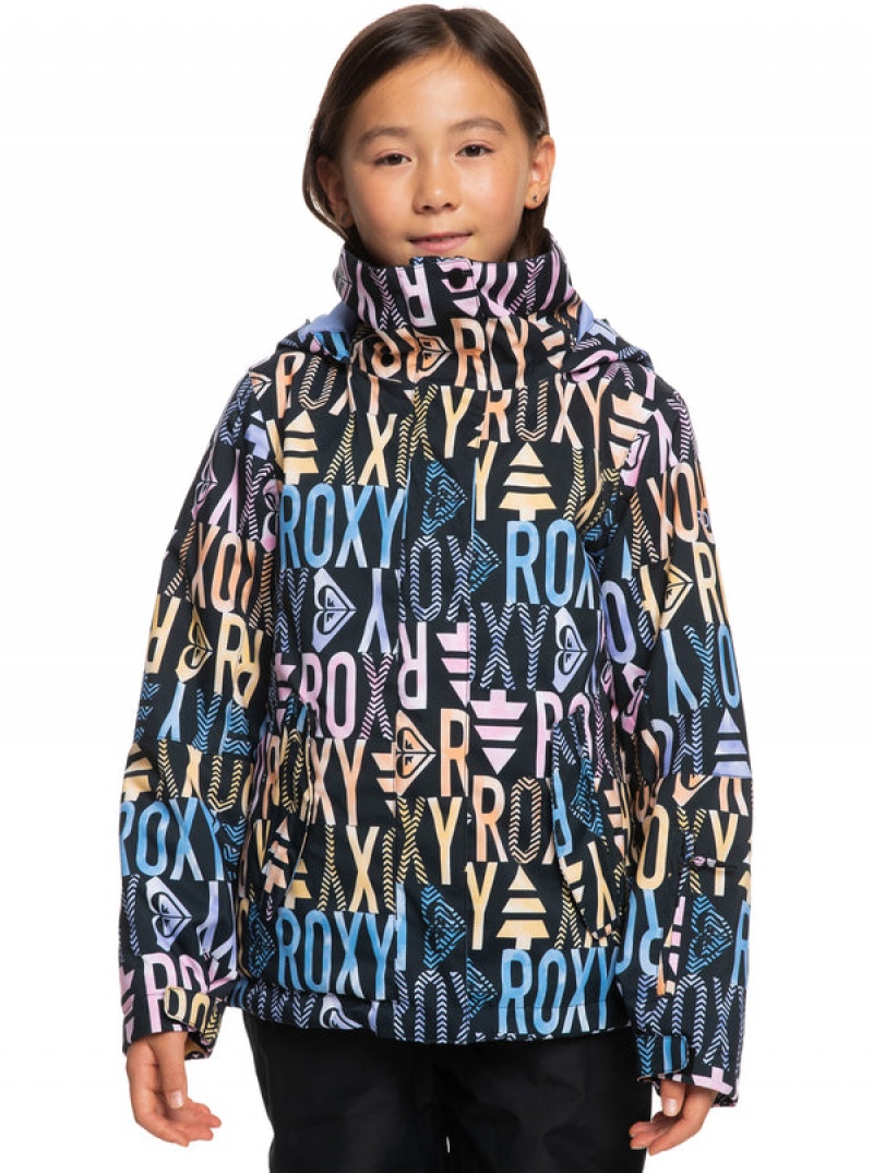 Girls\' Roxy Jetty Technical Snowboard Jackets | 21945-FOUQ