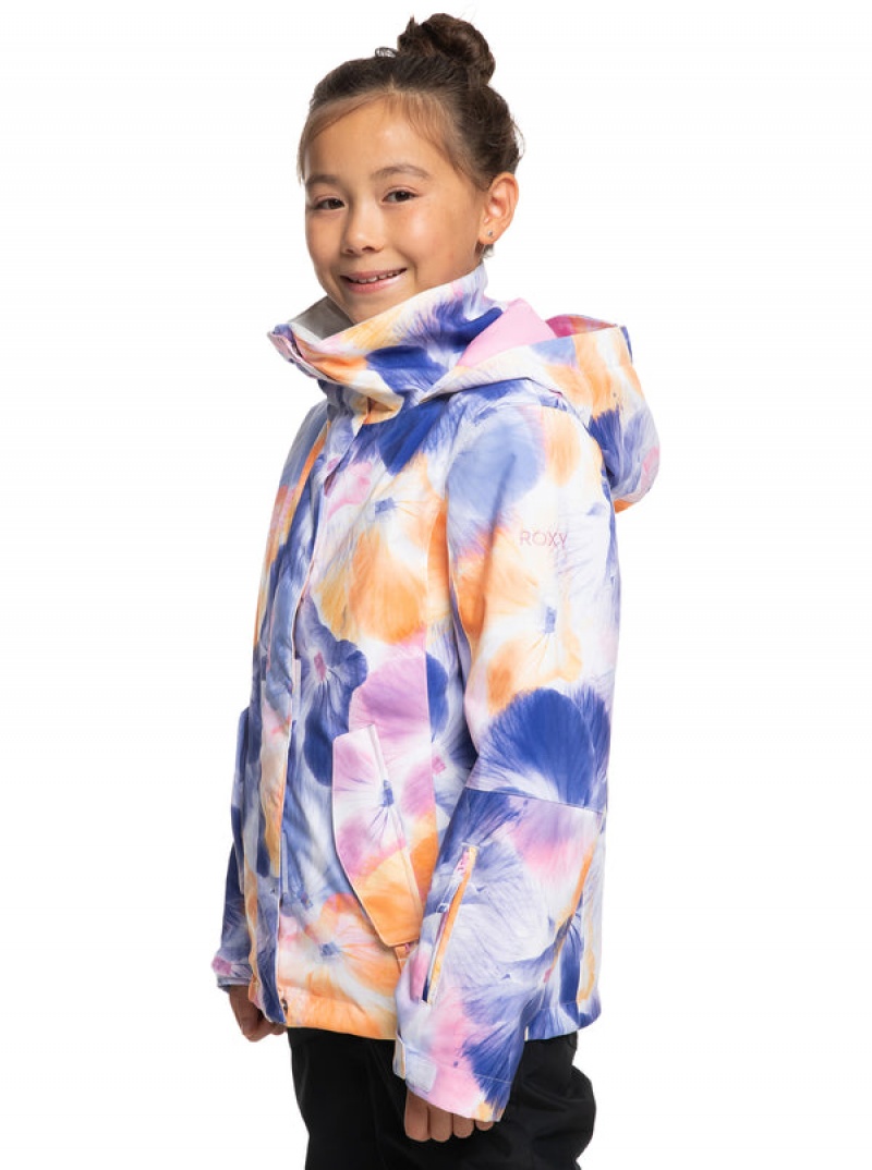 Girls' Roxy Jetty Technical Snowboard Jackets | 25617-OWFB