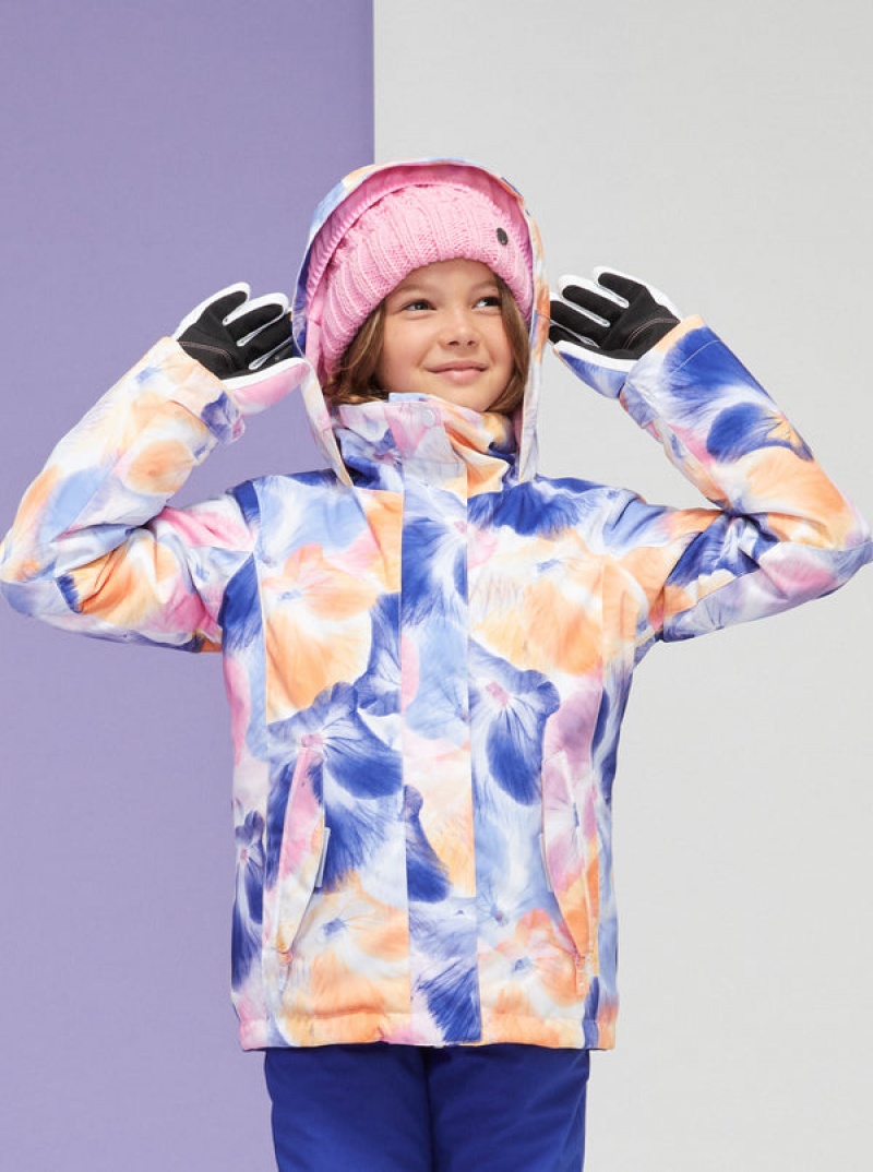 Girls' Roxy Jetty Technical Snowboard Jackets | 25617-OWFB