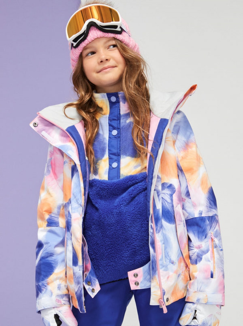 Girls' Roxy Jetty Technical Snowboard Jackets | 25617-OWFB