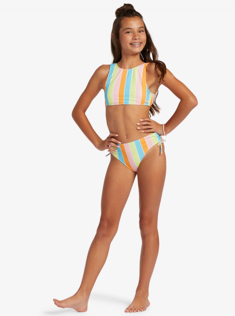 Girls' Roxy Last In Paradise Two Piece Set Swimwear | 48792-KSFL