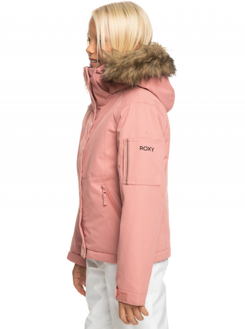 Girls' Roxy Meade Technical Snowboard Jackets | 85274-TBCH