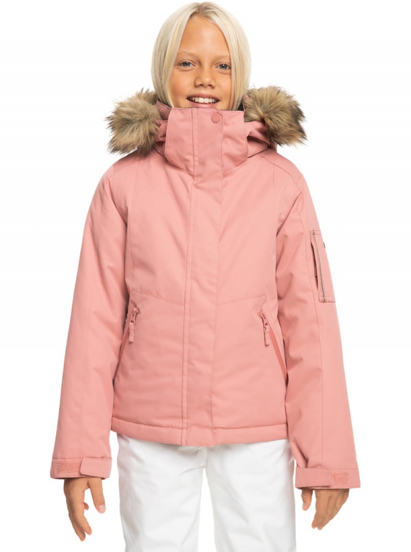 Girls\' Roxy Meade Technical Snowboard Jackets | 85274-TBCH