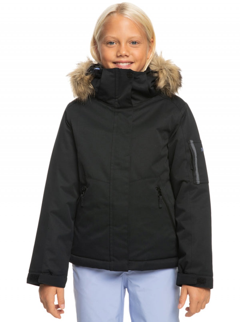 Girls\' Roxy Meade Technical Snowboard Jackets | 35846-UTQN