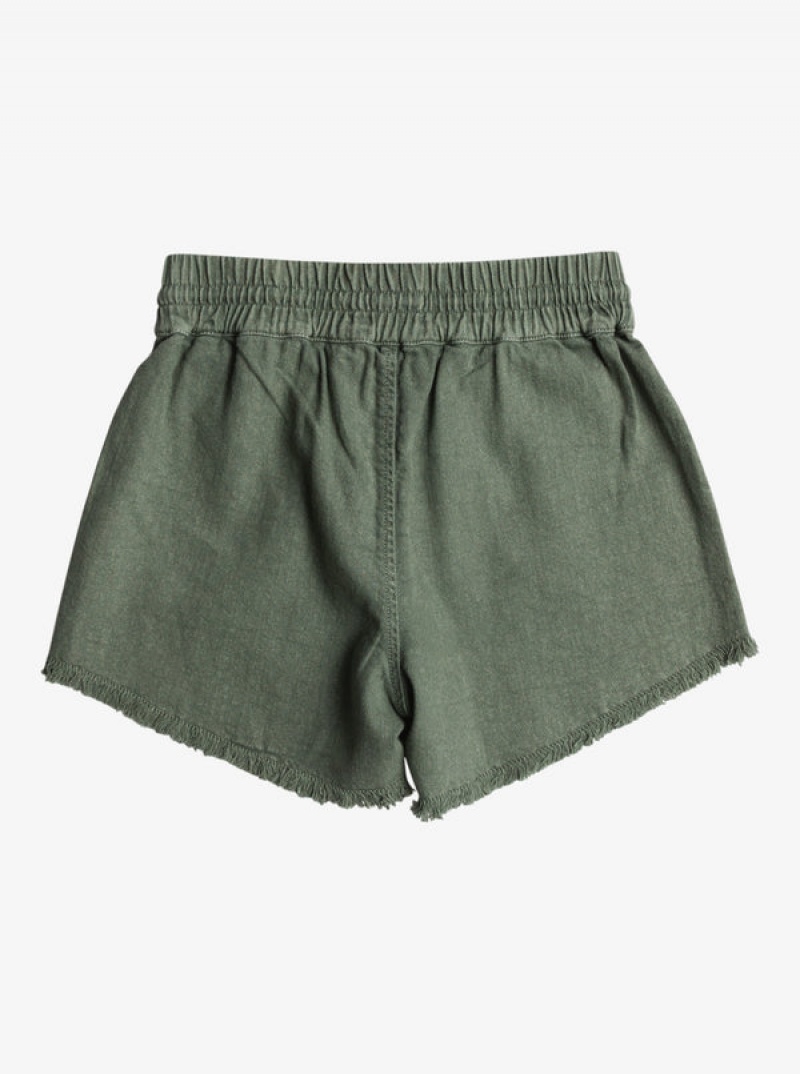 Girls' Roxy Scenic Route Twill Shorts | 05681-ZMAU