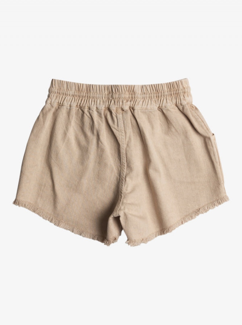 Girls' Roxy Scenic Route Twill Shorts | 70368-ETYC