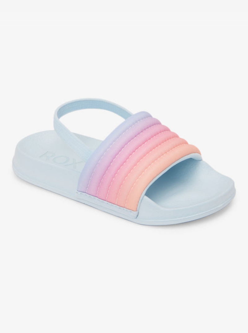 Girls' Roxy Slippy Ribbed Sandals | 64830-BAEM