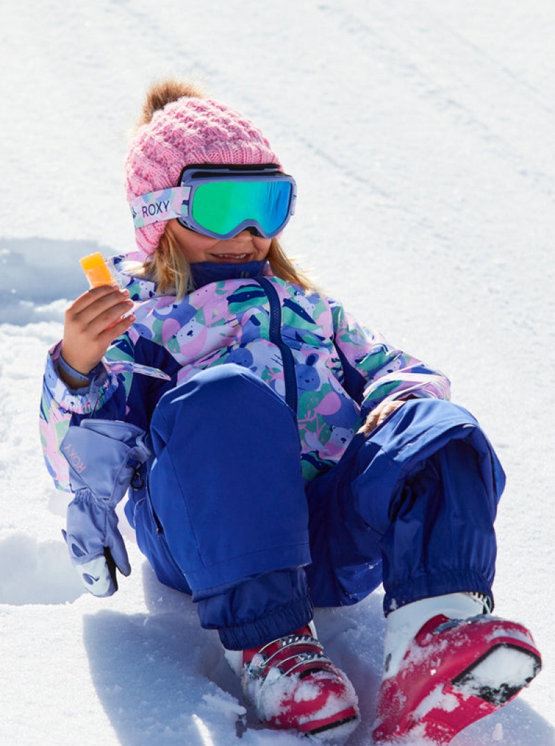 Girls' Roxy Snowy Tale Technical Snowboard Jackets | 62391-FCRB