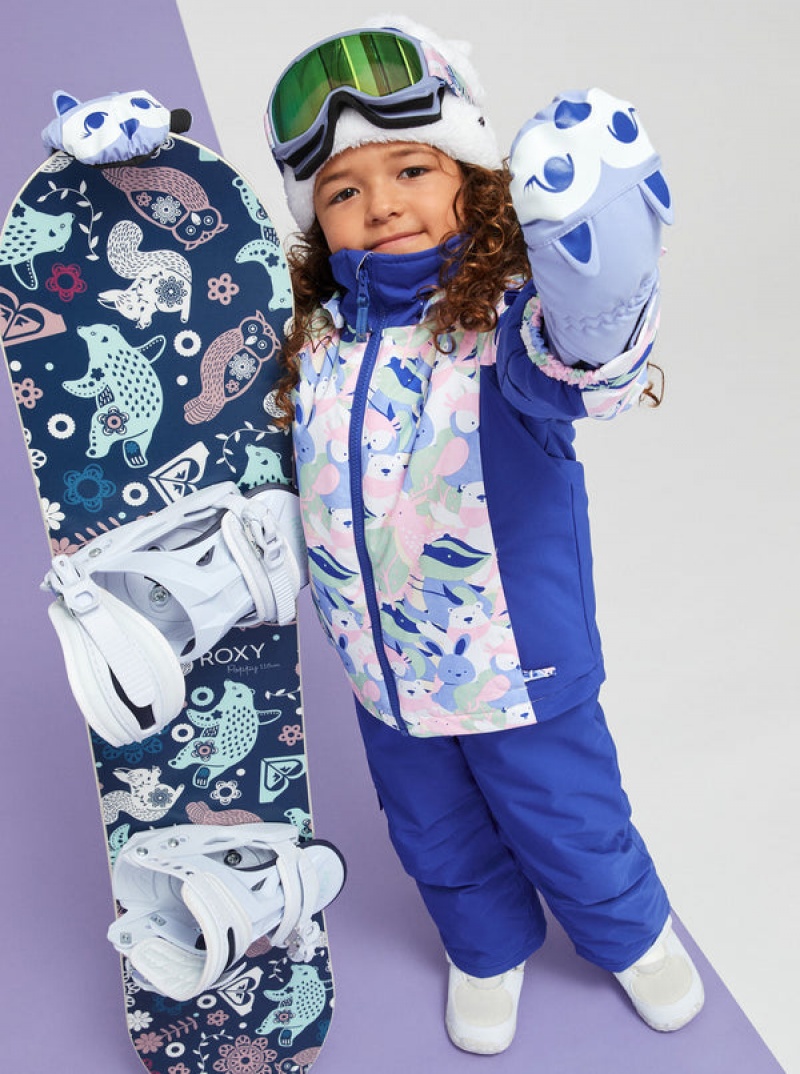 Girls' Roxy Snowy Tale Technical Snowboard Jackets | 62391-FCRB