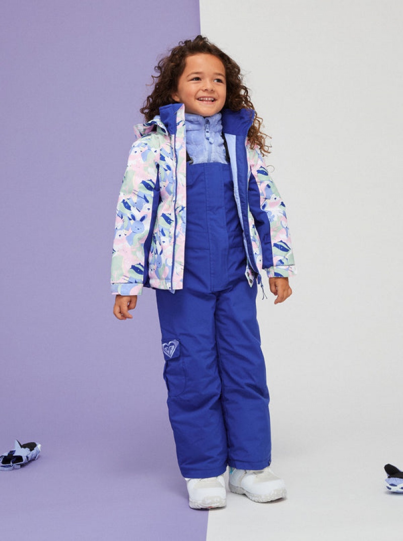 Girls' Roxy Snowy Tale Technical Snowboard Jackets | 62391-FCRB