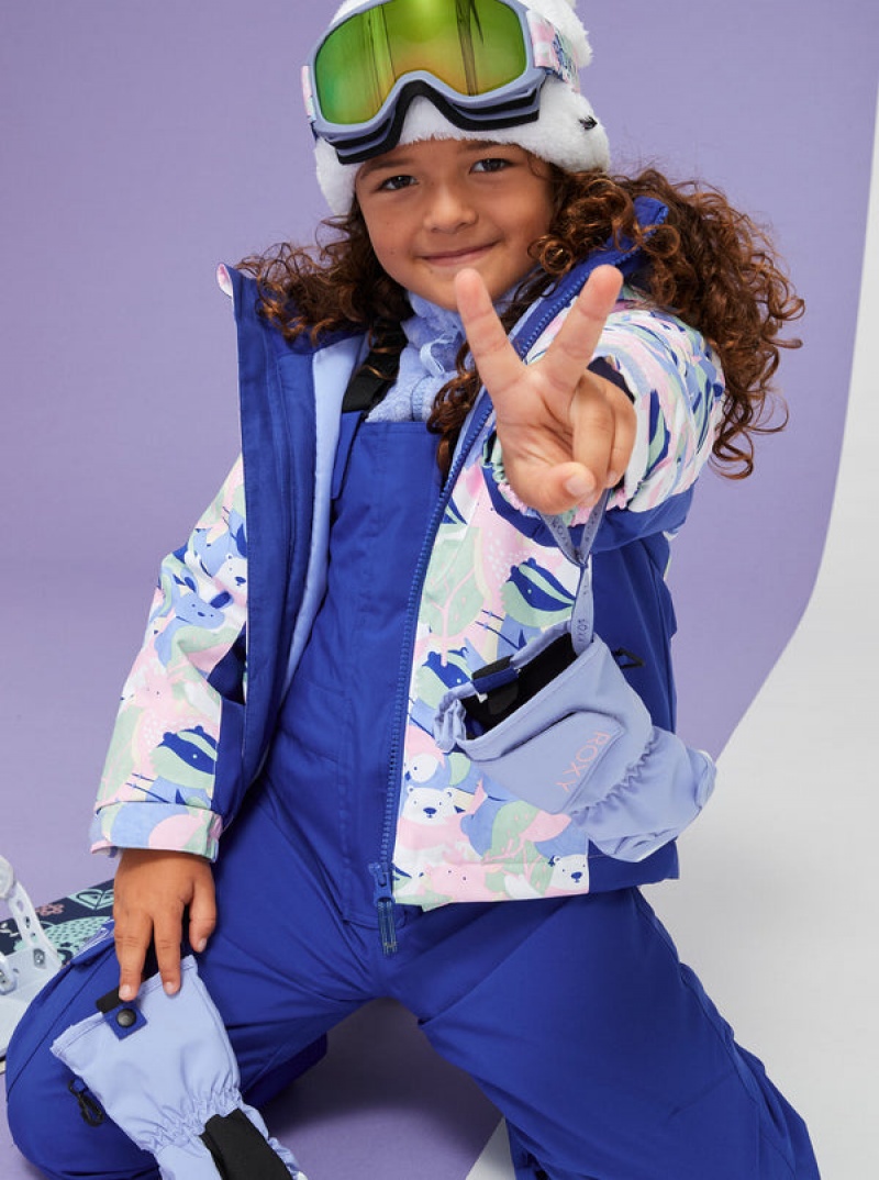 Girls' Roxy Snowy Tale Technical Snowboard Jackets | 62391-FCRB