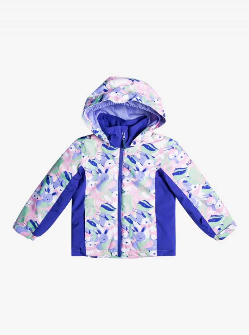 Girls' Roxy Snowy Tale Technical Snowboard Jackets | 62391-FCRB