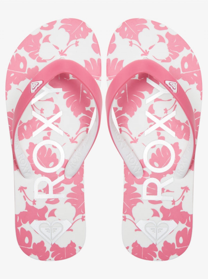 Girls' Roxy Tahiti Flip Flops | 01952-FPLA