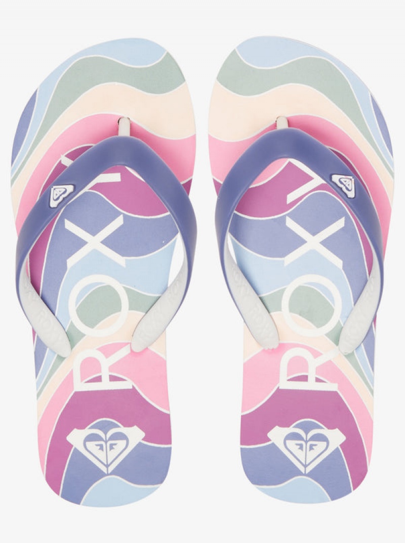 Girls' Roxy Tahiti Flip Flops | 08495-RSGF