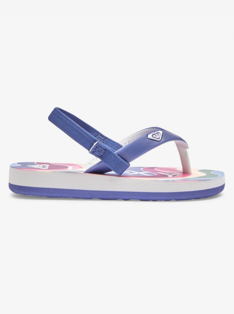 Girls' Roxy Tahiti Flip Flops | 67104-HPTC