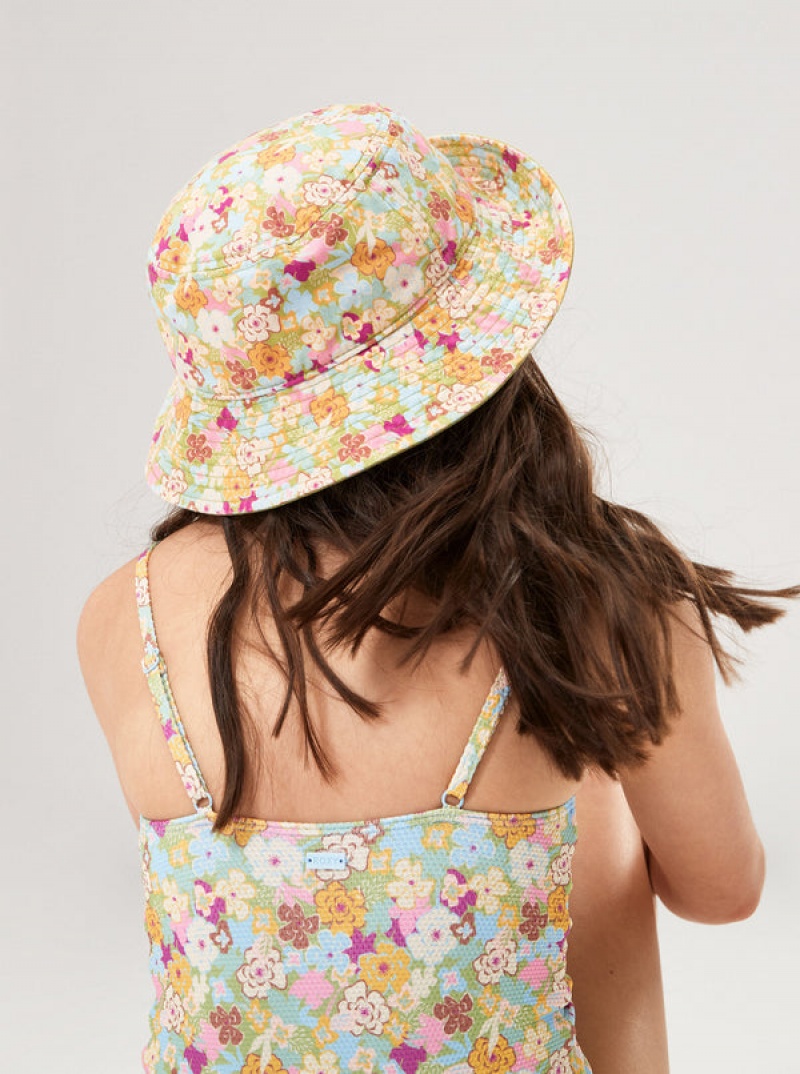 Girls' Roxy Tiny Honey Bucket Hats | 72139-HPSV