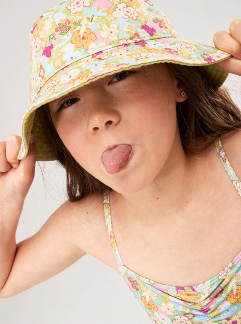 Girls' Roxy Tiny Honey Bucket Hats | 72139-HPSV