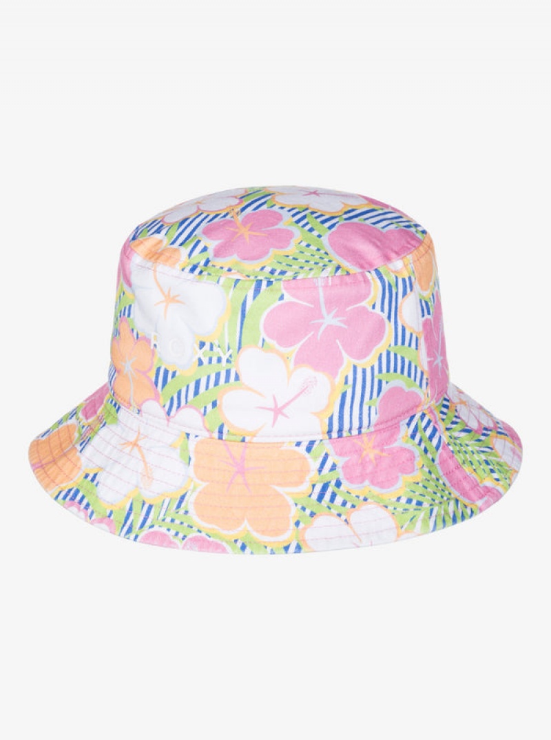 Girls\' Roxy Tw Jasmine Paradise Sun Hats | 64357-QOCP