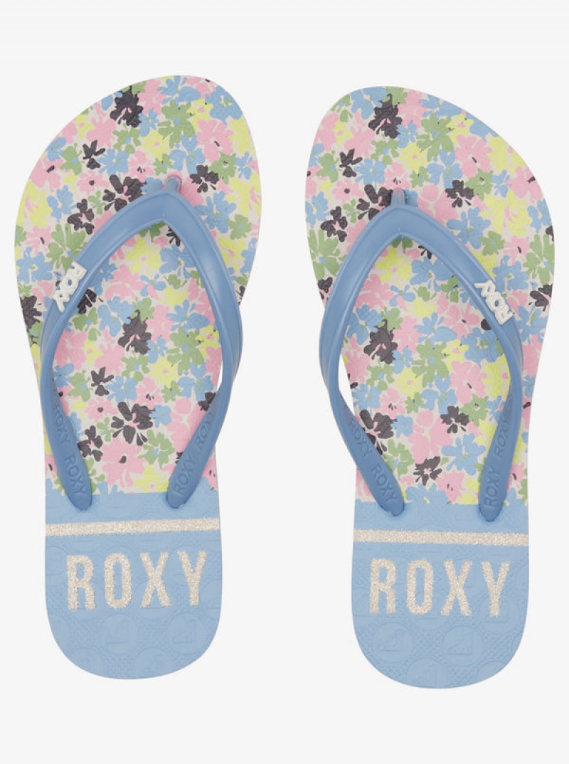 Girls' Roxy Viva Stamp Sandals | 14382-NHYS