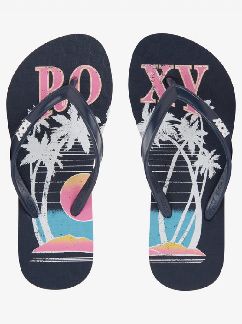 Girls' Roxy Viva Stamp Sandals | 17843-ATEM