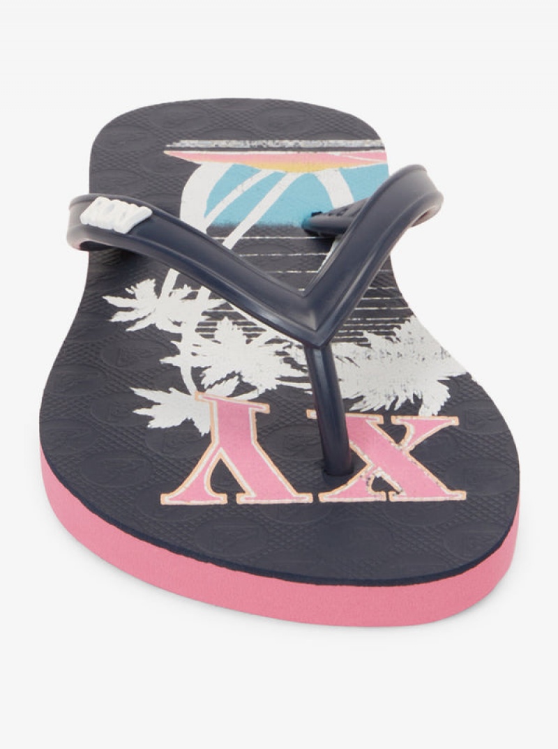 Girls' Roxy Viva Stamp Sandals | 17843-ATEM