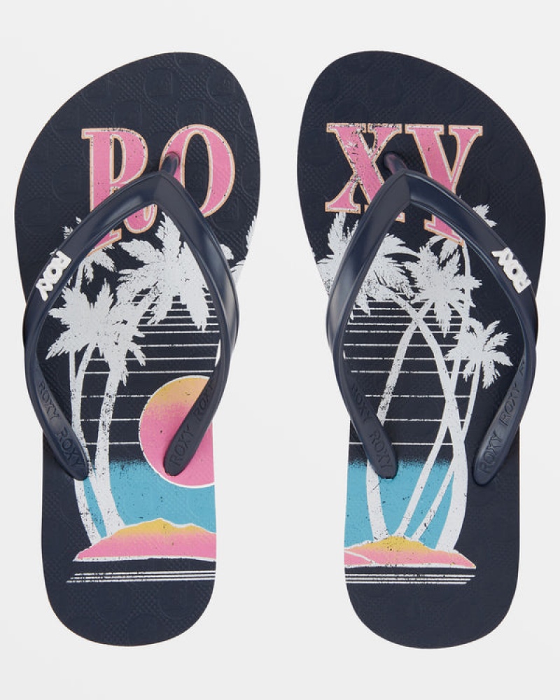 Girls' Roxy Viva Stamp Sandals | 17843-ATEM