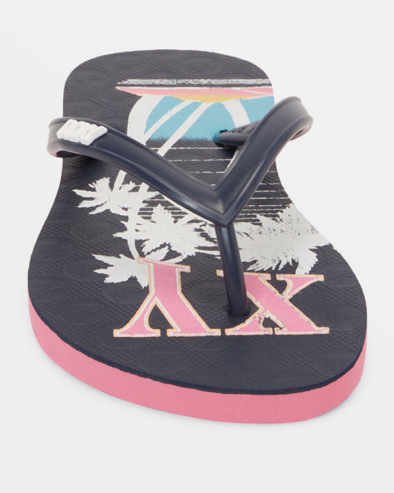 Girls' Roxy Viva Stamp Sandals | 17843-ATEM