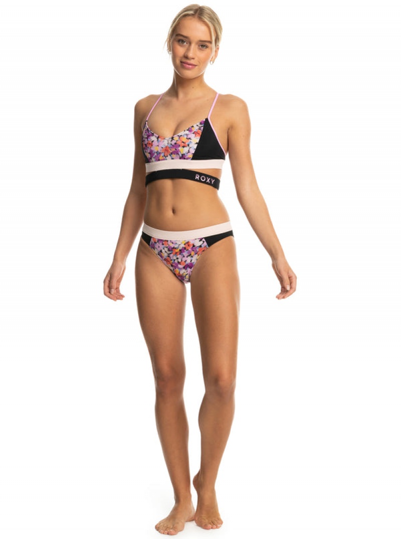 Roxy Active Bralette Bikini Tops | 15367-KDBG