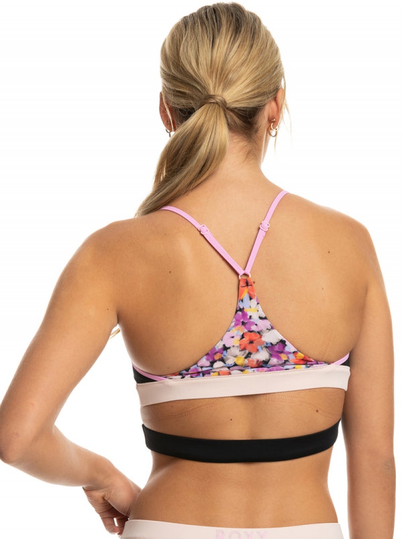 Roxy Active Bralette Bikini Tops | 15367-KDBG