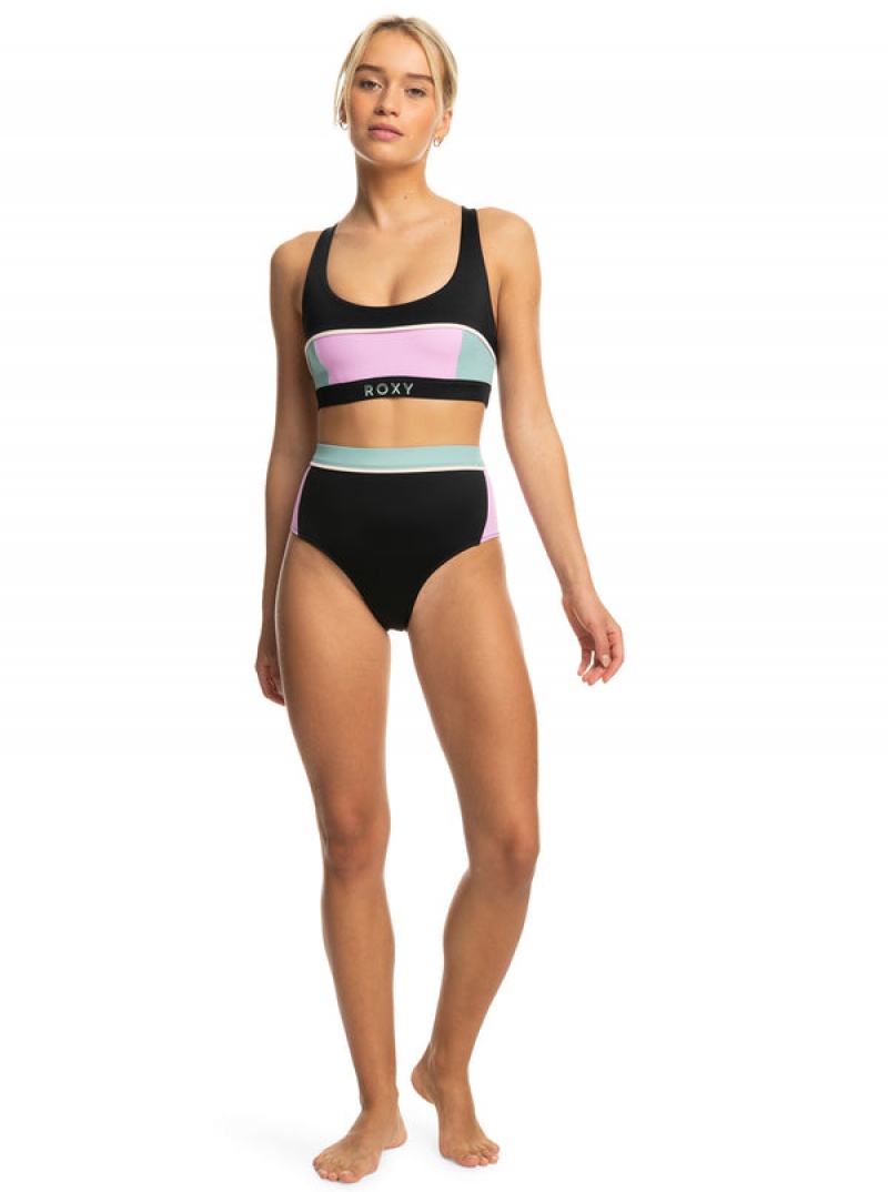 Roxy Active High Waist Bikini Bottoms | 76193-ONAZ