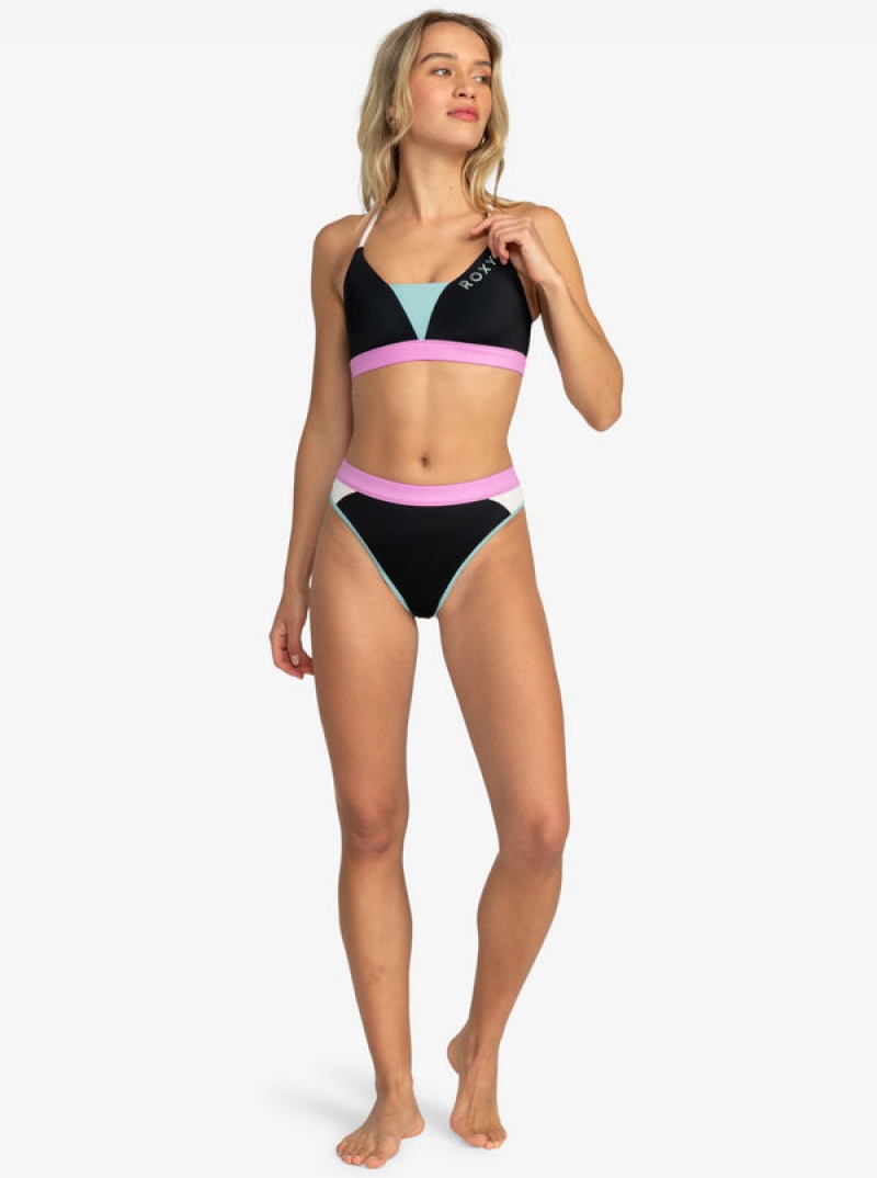 Roxy Active Mid Waist Bikini Bottoms | 21340-JESC