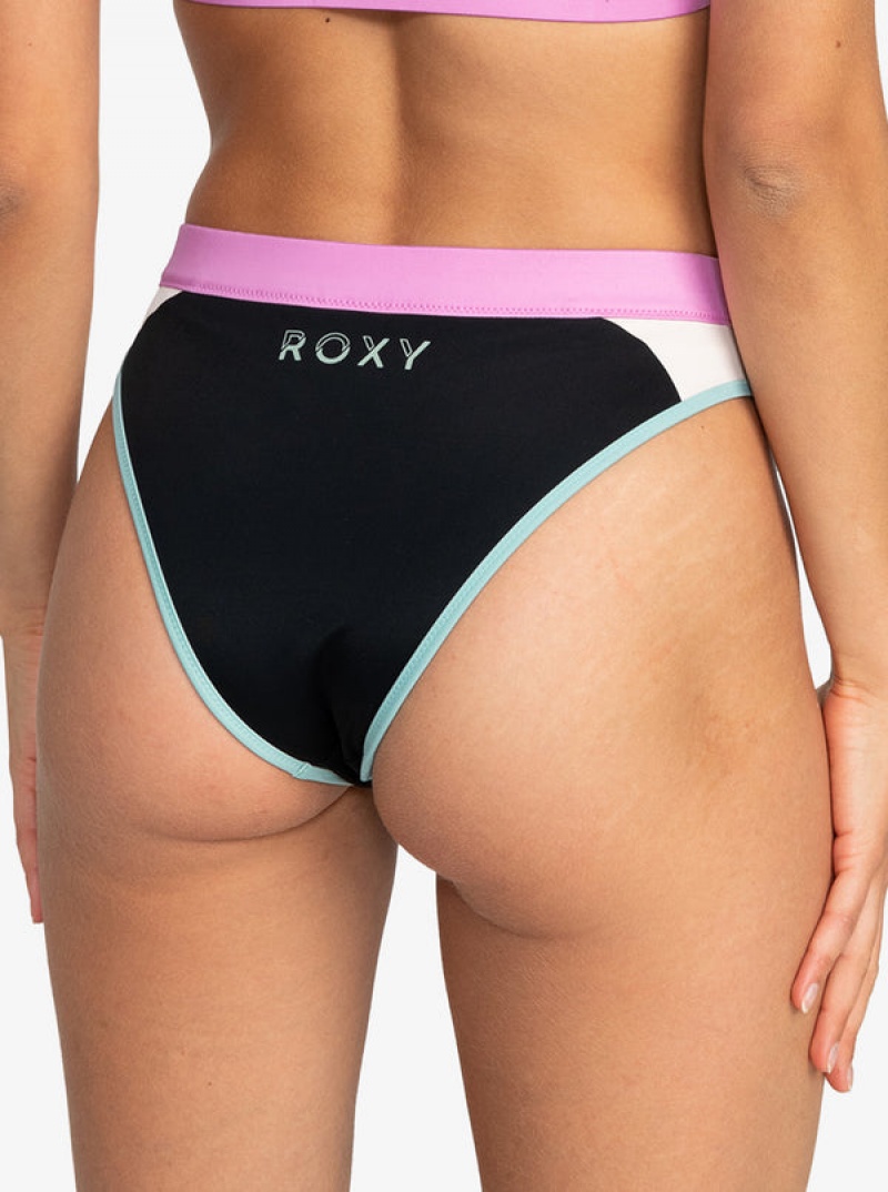 Roxy Active Mid Waist Bikini Bottoms | 21340-JESC