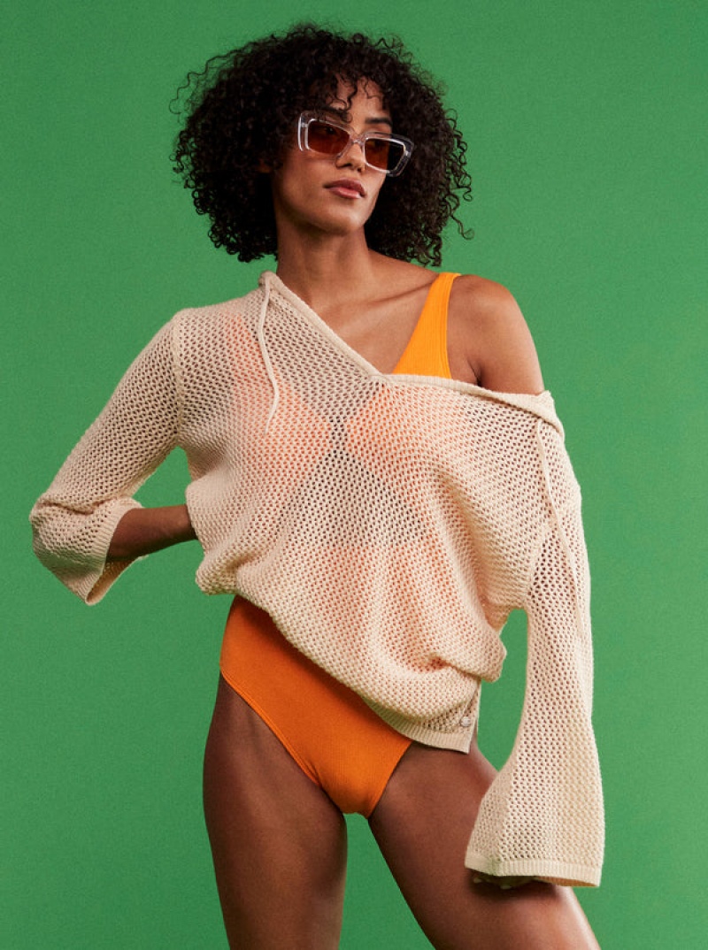 Roxy After Beach Break Poncho Sweaters | 75306-ZVAG