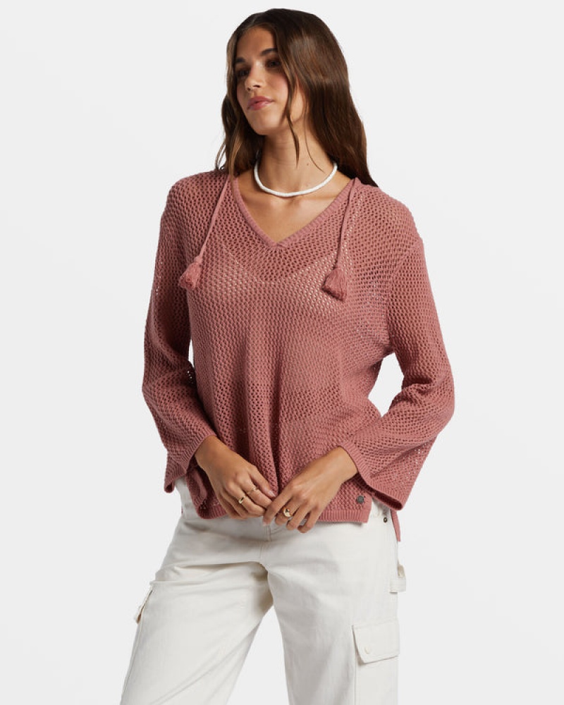 Roxy After Beach Break V-Neck Sweaters | 47396-VGET