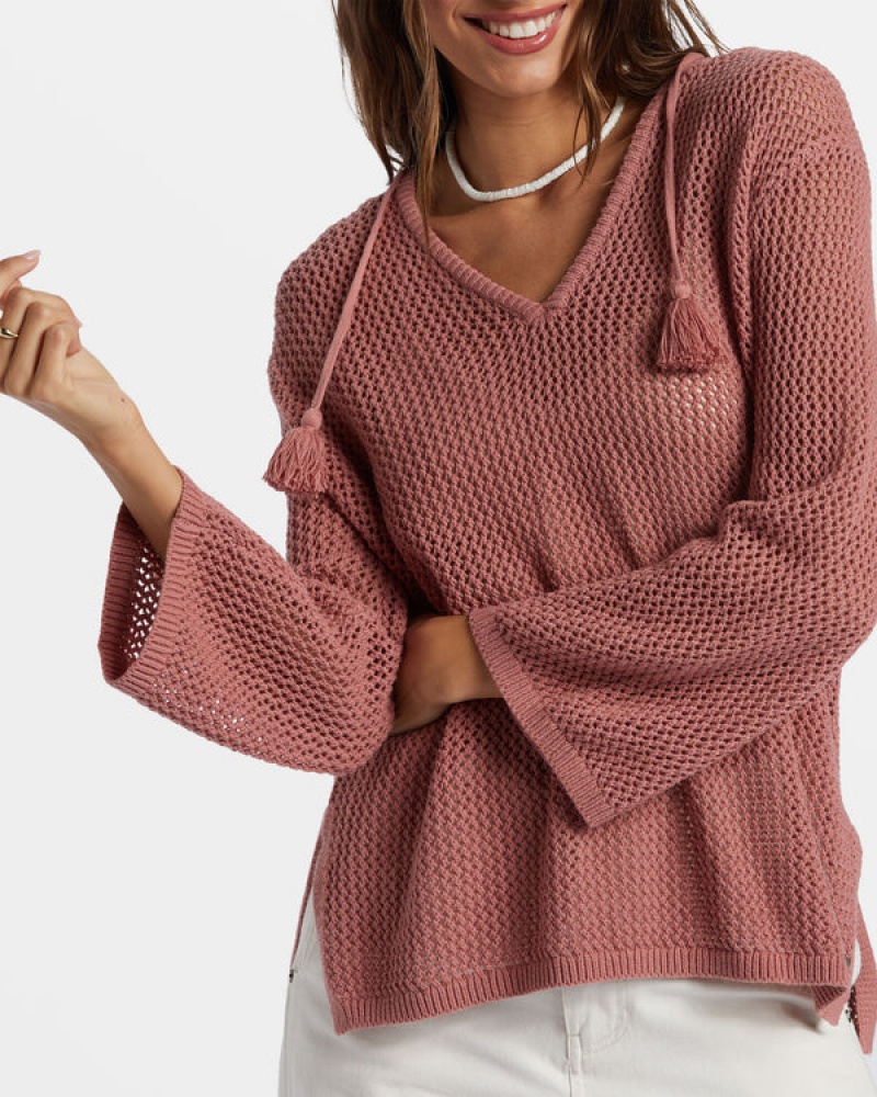 Roxy After Beach Break V-Neck Sweaters | 47396-VGET