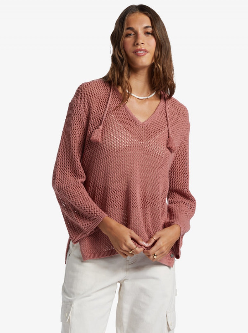 Roxy After Beach Break V-Neck Sweaters | 47396-VGET