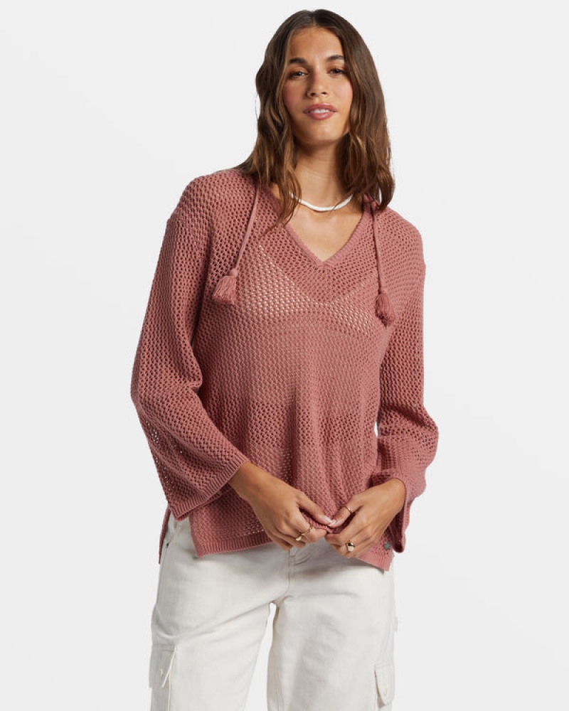 Roxy After Beach Break V-Neck Sweaters | 47396-VGET